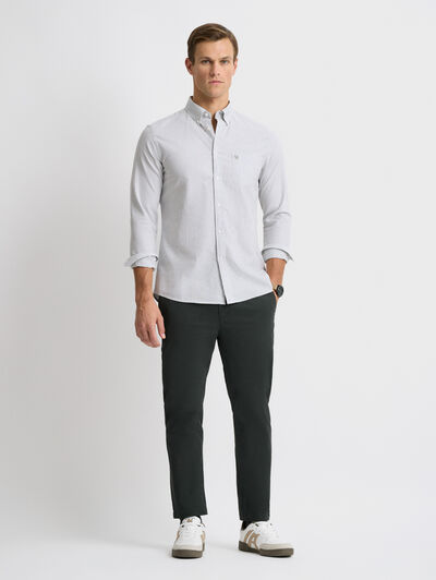 CAMISA OXFORD STRIPES VERDE