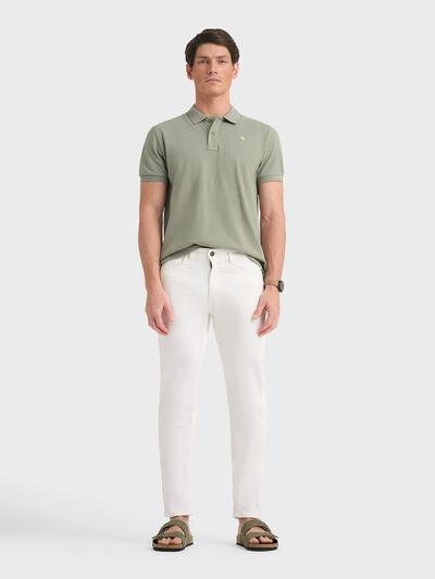 PANTALON DENIM MATCH BLANCO