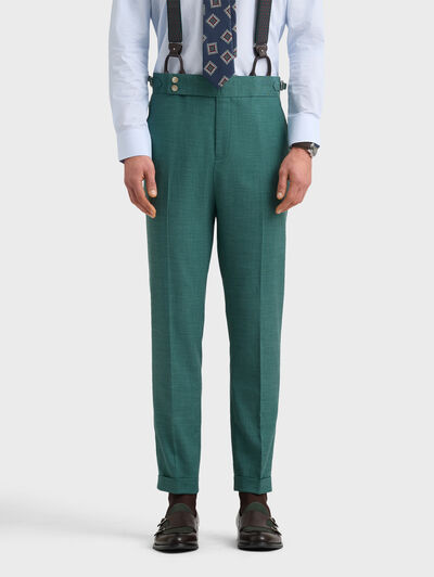 PANTALON MONACO FIL A FIL VERDE