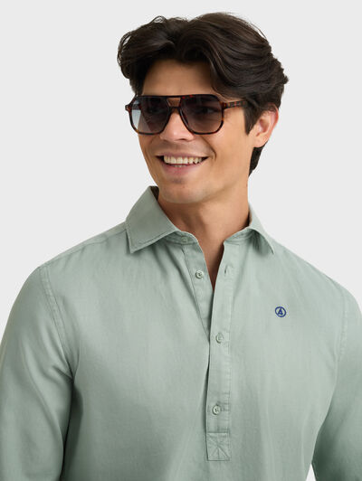 POLERA PANAMA DYE VERDE