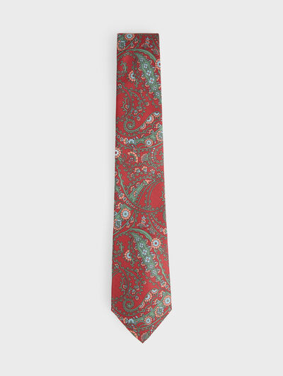 CORBATA PRINTED BURDEOS
