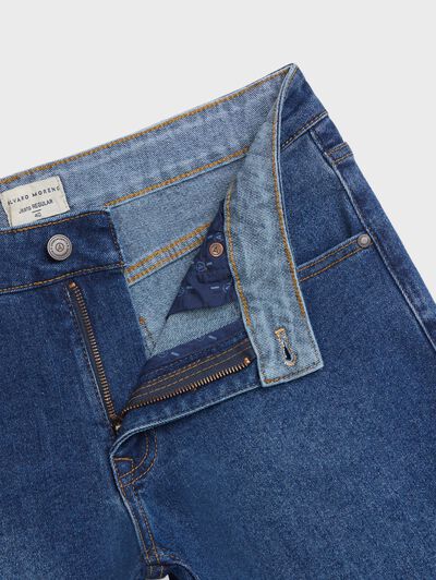 BERMUDA DENIM 5P AZUL MARINO