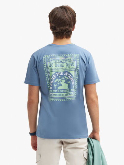 CAMISETA ENJOY AZUL