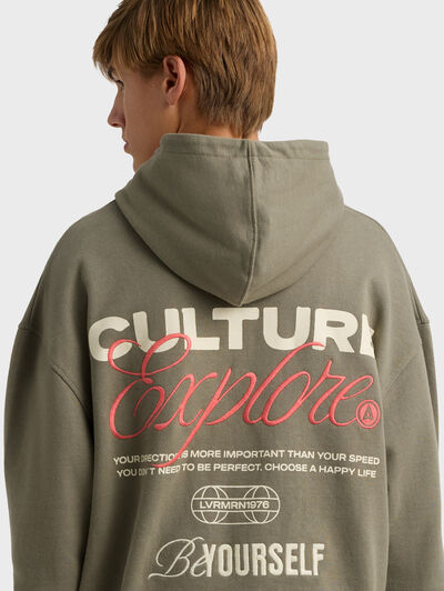 SUDADERA CULTURE VERDE