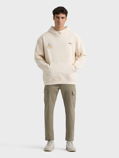 SUDADERA POPCORN BEIGE