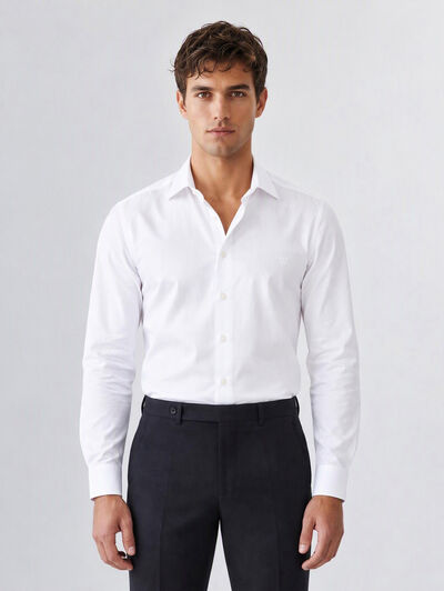 CAMISA MISTER HERRINGBONE BLANCO