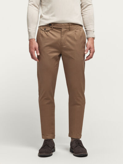 PANTALON CARROT CAMEL