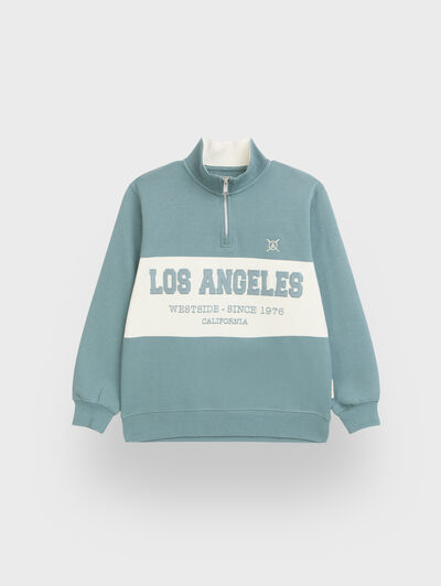 SUDADERA CALIFORNIA KIDS VERDE