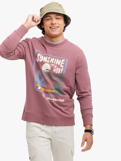 SUDADERA SUNSHINE BURDEOS