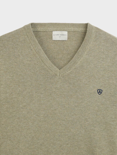 JERSEY V-NECK TRENDY VERDE