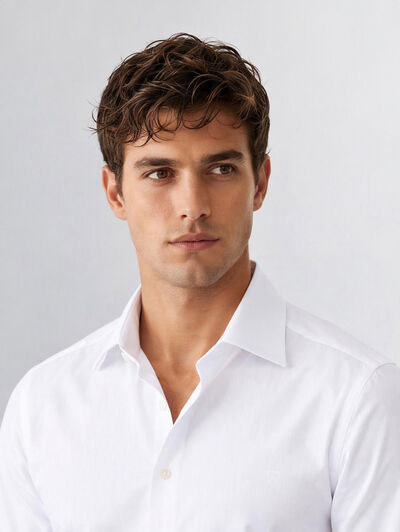 CAMISA MISTER HERRINGBONE BLANCO