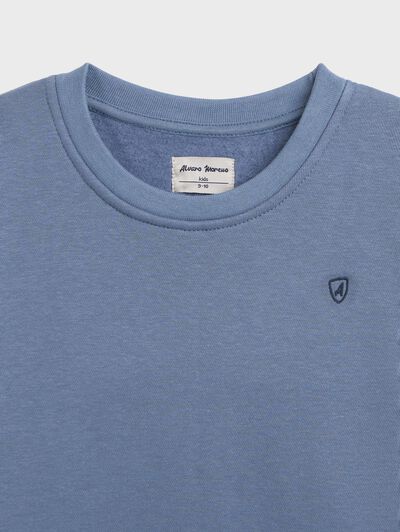 SUDADERA BASICA KIDS AZUL