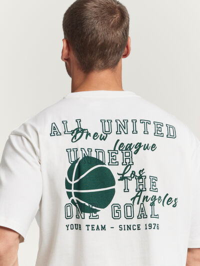 CAMISETA GOAL BLANCO