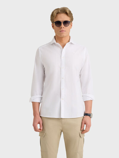 CAMISA OXFORD DYE TIE COLLAR BLANCO