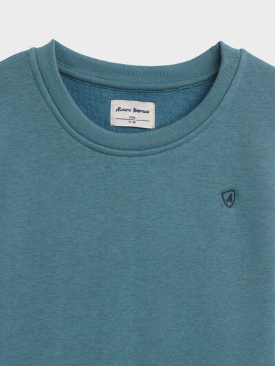 SUDADERA BASICA KIDS AZUL