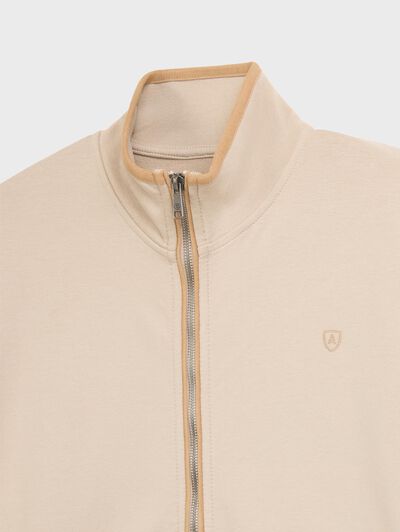 SUDADERA CONTRAST BEIGE