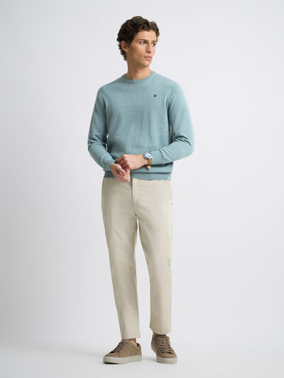 JERSEY ROUND NECK TRENDY AZUL