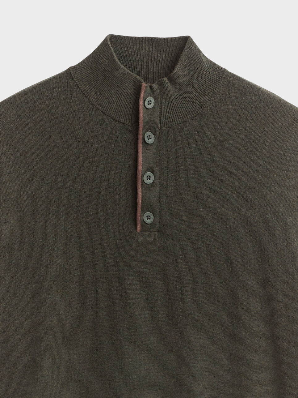 JERSEY BUTTON COLLAR