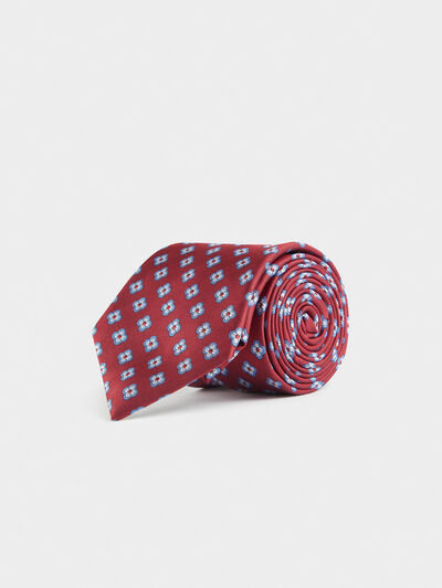 CORBATA JACQUARD MF ROJO
