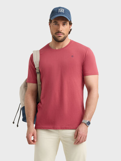 CAMISETA BASICA BURDEOS