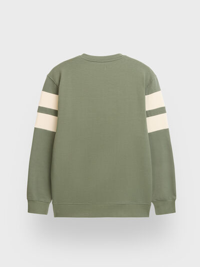 SUDADERA STRIPES VERDE