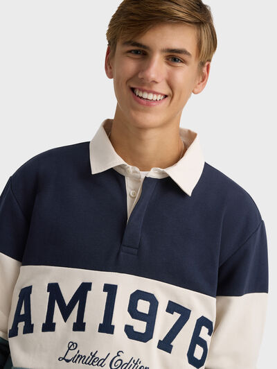 SUDADERA POLO 1976 AZUL MARINO