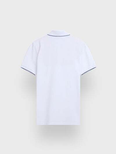 POLO CONTRAST BLANCO