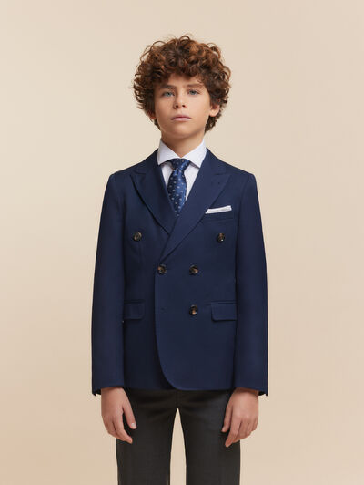 BLAZER CRUZADO KIDS AZUL MARINO