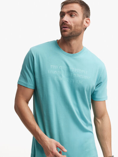 CAMISETA FEEL VERDE AGUA
