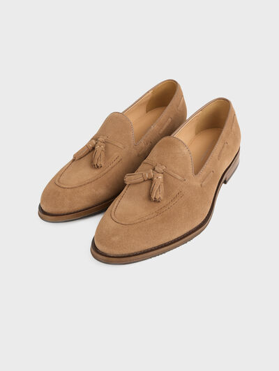 MOCASIN SERRAJE BORLAS BEIGE