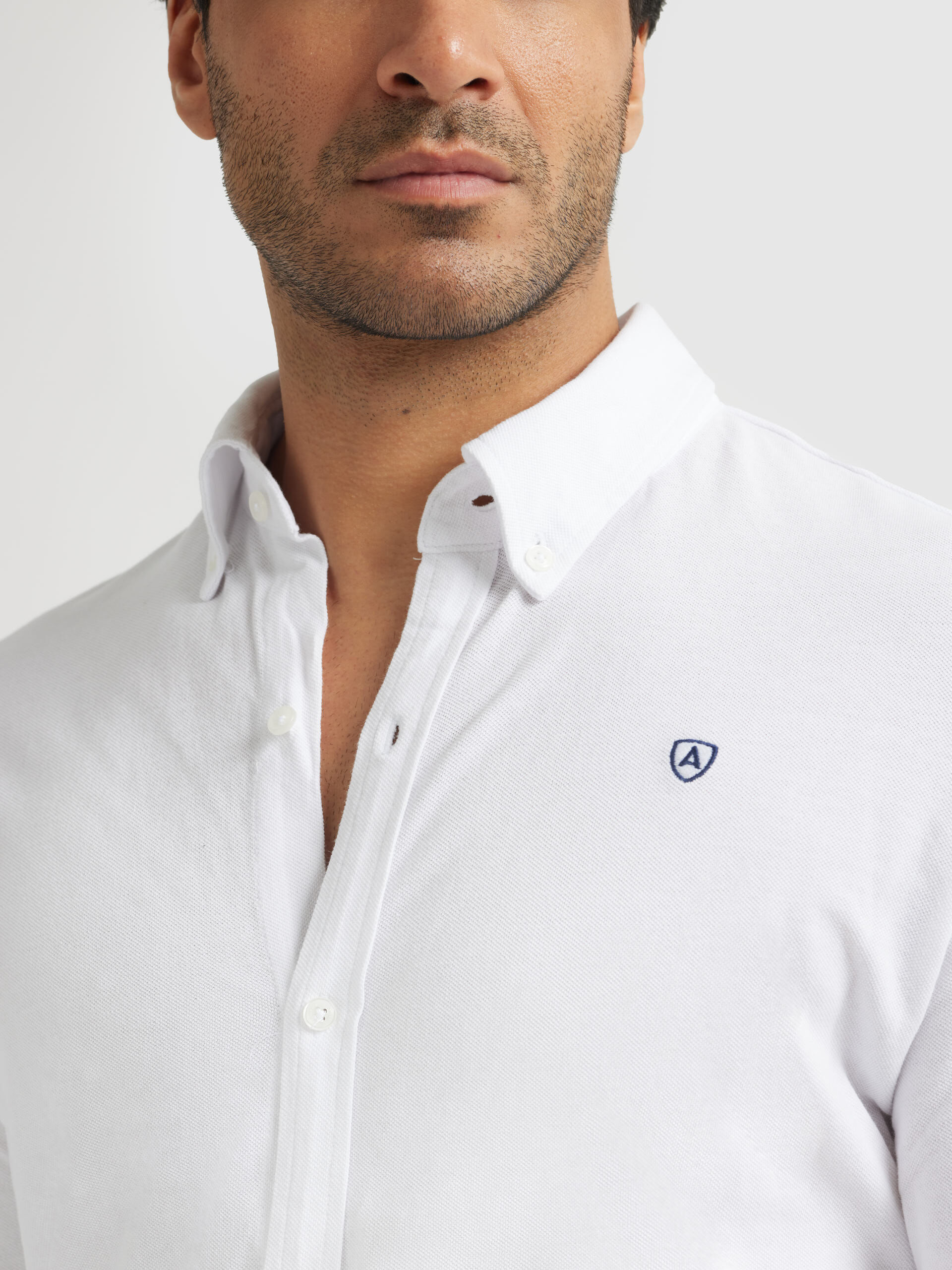 Camisas punto on sale blanco
