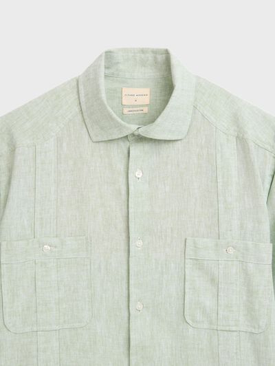 CUBANA LINO CHAMBRAY VERDE