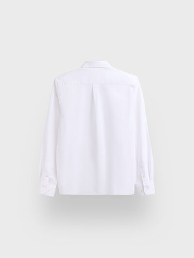 CAMISA OXFORD BASIC KIDS BLANCO