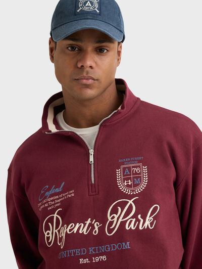 SUDADERA KINGDOM BURDEOS