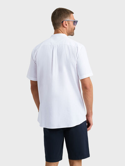 CAMISA LINO M.CORTA MAO BLANCO