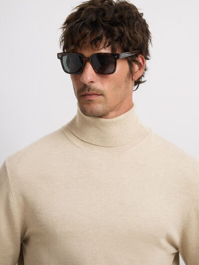 JERSEY CUELLO VUELTO BEIGE