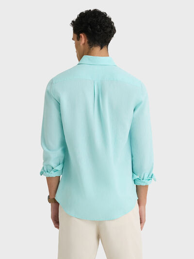 CAMISA LINO ALEX VERDE AGUA