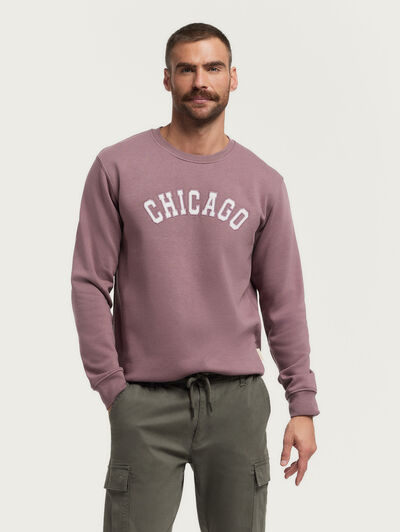 SUDADERA CHICAGO BURDEOS