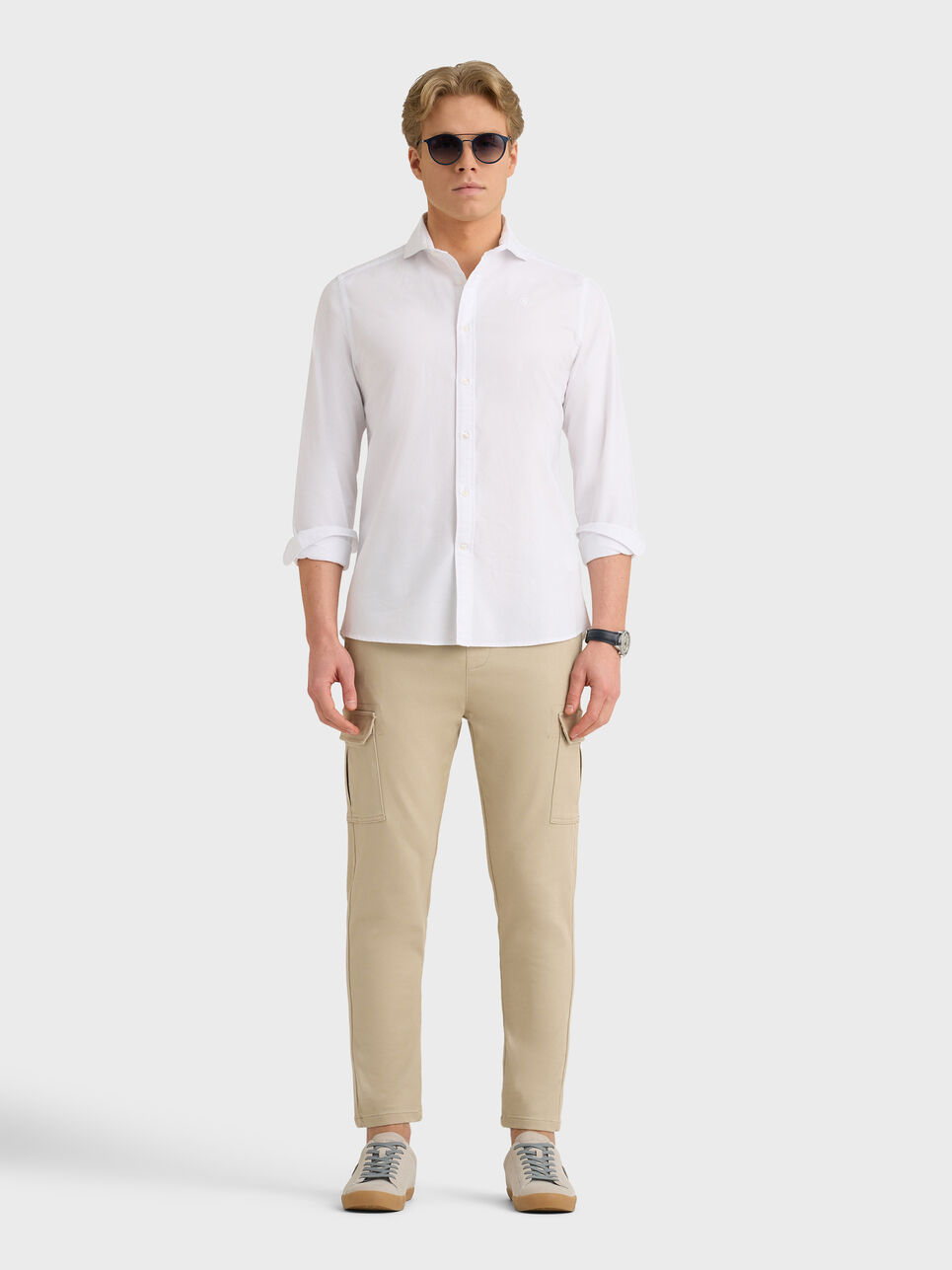 CAMISA OXFORD DYE TIE COLLAR