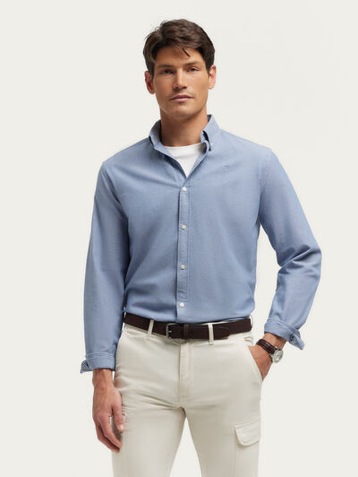 CAMISA OXFORD CHAMBRAY AZUL