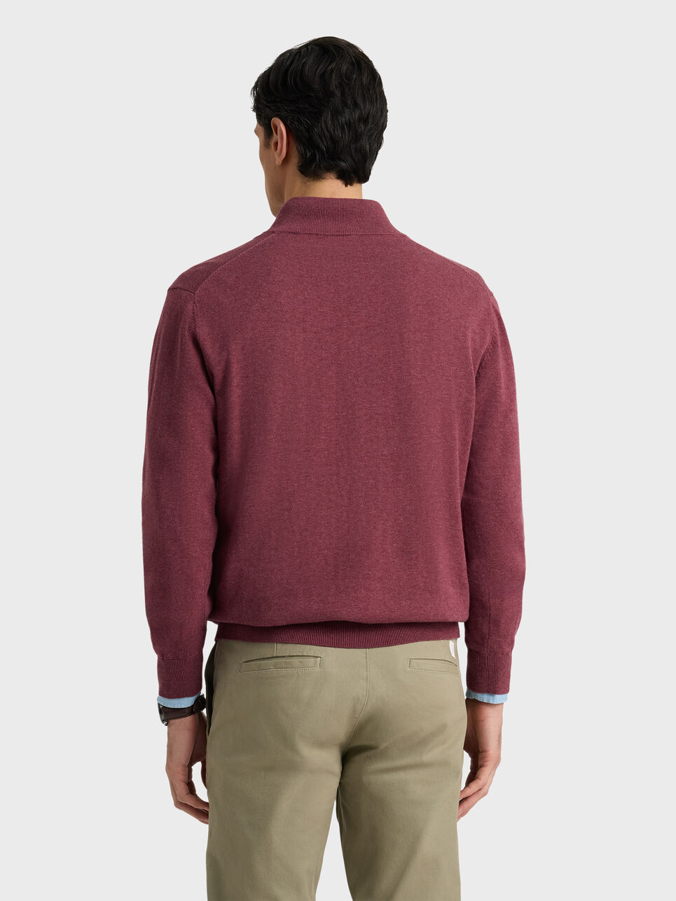 JERSEY BUTTON COLLAR