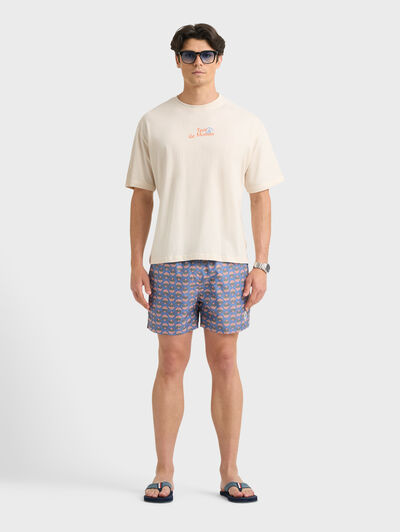 CAMISETA STORIES BEIGE