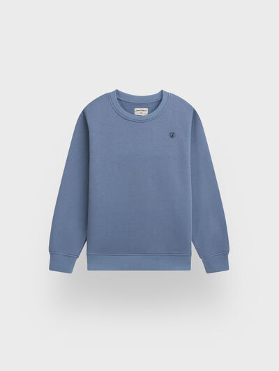 SUDADERA BASICA KIDS AZUL