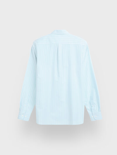 CAMISA OXFORD STRIPES VERDE AGUA