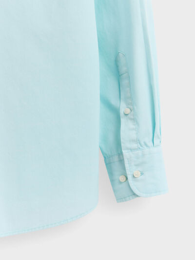 CAMISA POPELIN VERDE AGUA