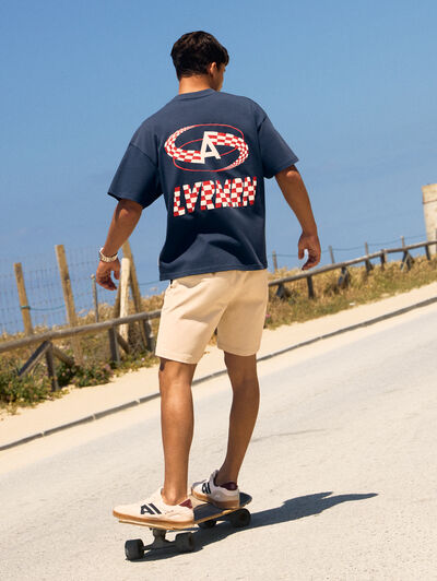 CAMISETA BLOCK AZUL MARINO