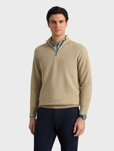 JERSEY CREMALLERA BEIGE