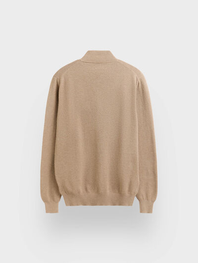 JERSEY CREMALLERA BEIGE