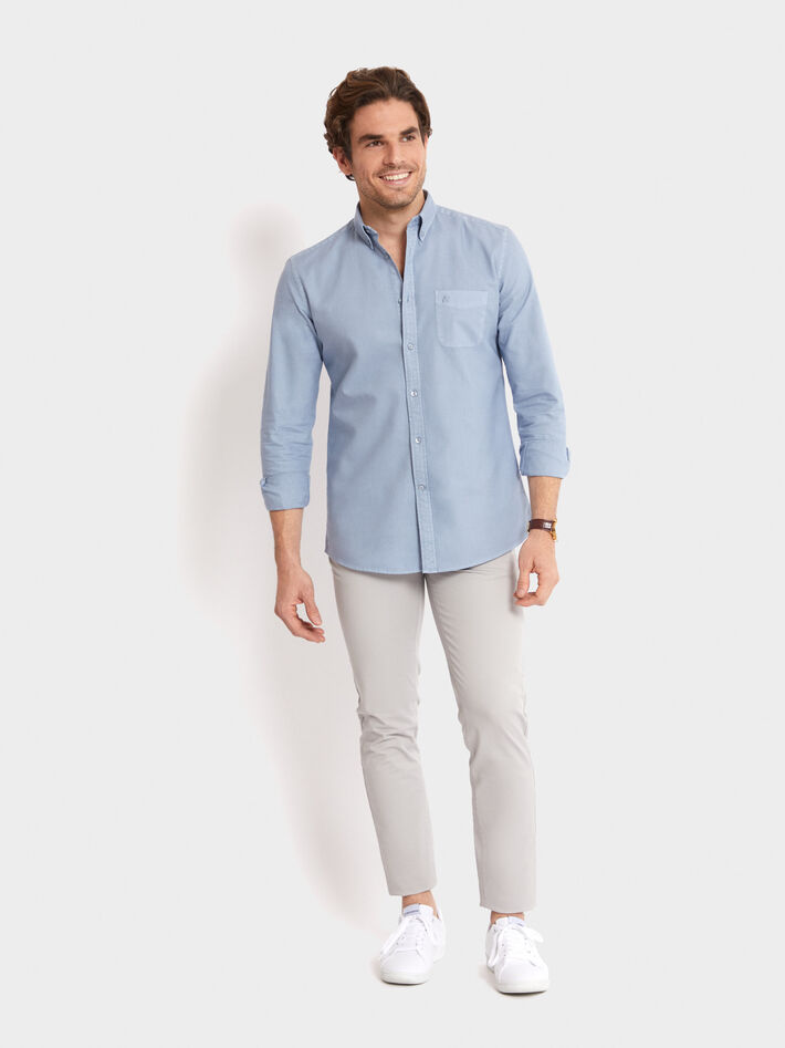 CAMISA DYE CELESTE
