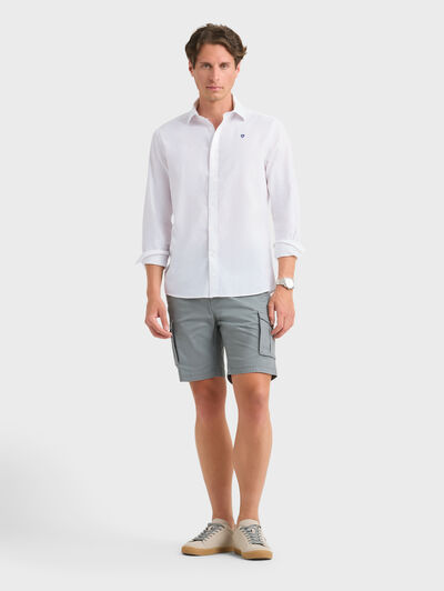 CAMISA LINO CHAMBRAY BLANCO